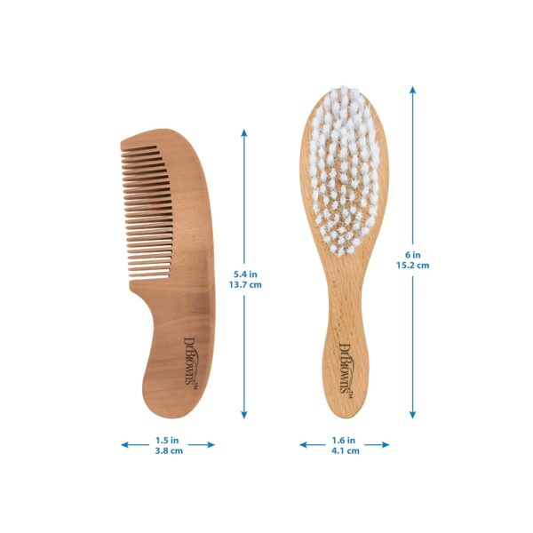 Dr. Brown's Soft and Safe Baby Brush + Comb - Image 13