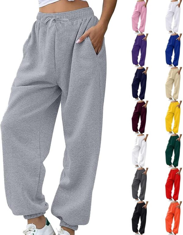 Baggy Sweatpants for Women 2025 Plus Size High Waisted Workout Athletic Joggers Trousers Casual Comfy Sweat Pants - Image 2