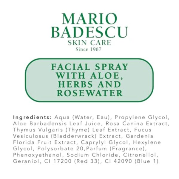 Mario Badescu Facial Spray with Aloe, Herbs and Rose Water for All Skin Types, Face Mist that Hydrates, Rejuvenates & Clarifies - Image 9