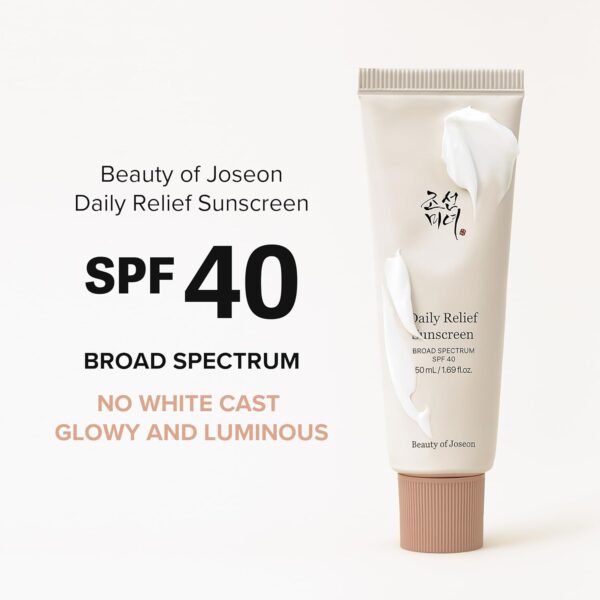 Beauty of Joseon Daily Relief Sunscreen for face Sun moisturizing with Broad Spectrum SPF 40 Korean sunscreen skincare 50ml, 1.69 fl.oz - Image 8