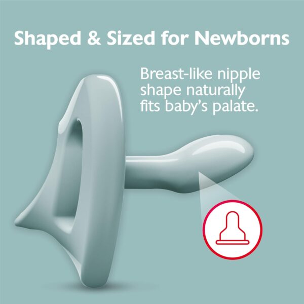 NUK Timeless Comfy Pacifier | 100% Silicone, One-Piece Design | BPA-Free, Gentle on Baby’s Skin | 5-Pack, for 0-6M - Image 10