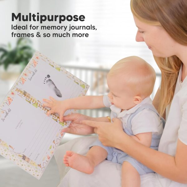 4-Pack Inkless Baby Hand and Footprint Kit - Mess Free Ink Pad for Newborn Keepsake, Dog Nose & Paw Print Kit, Clean Touch Ink Pad for Baby Hand & Footprints, Ideal New Mom Gifts (Jet Black) - Image 9
