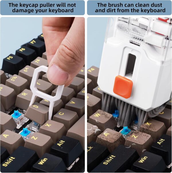 Keyboard Cleaning Kit Laptop Cleaner, 10-in-1 Computer Screen Cleaning Brush Tool, Multi-Function PC Electronic Cleaner Kit Spray for iPad iPhone Pro, Earbuds, Camera Monitor, All-in-one with Patent - Image 4