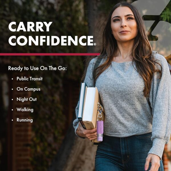 SABRE Pepper Spray, Quick Release Keychain for Easy Carry and Fast Access, Finger Grip for More Accurate and Faster Aim, Maximum Police Strength OC Spray, 0.54 fl oz, Secure and Easy to Use Safety - Image 7