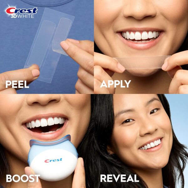 Crest 3D Whitestrips, Radiant Express with LED Accelerator Light, Teeth Whitening Strip Kit, 40 Strips (20 Count Pack) - Image 7