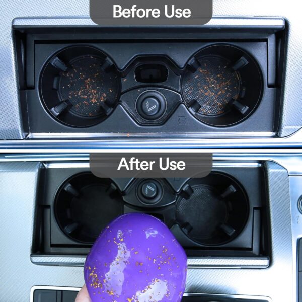 PULIDIKI Car Cleaning Gel Cleaning Putty Car Interior Cleaner Car Detailing Kit Car Cleaning Slime Car Cleaning Supplies Car Accessories Gifts Purple - Image 5