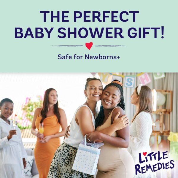 Little Remedies, New Baby Essentials Kit, 6 Newborn Essentials, Saline Nasal Spray, Gas Relief Drops, Gripe Water, Fever Reliever, & Diaper Ointment - Image 7