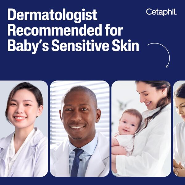 Cetaphil Baby Wash & Shampoo Plus Body Lotion, Healthy Skin Essentials, Head to Toe Hydration for up to 24 Hours, for Delicate, Sensitive Skin, 2-Pack,White - Image 8