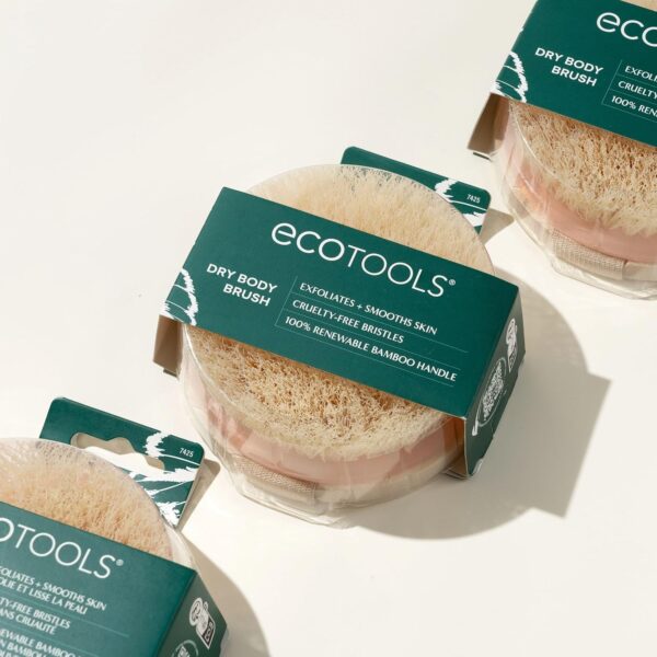 EcoTools Dry Brush, Gentle Exfoliating Scrubber for Skincare and Beauty, Pore Cleansing, Pink - Image 7