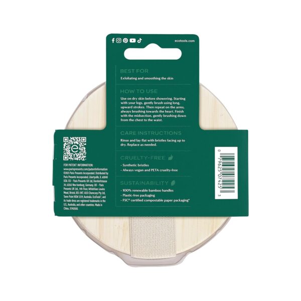 EcoTools Dry Brush, Gentle Exfoliating Scrubber for Skincare and Beauty, Pore Cleansing, Pink - Image 13