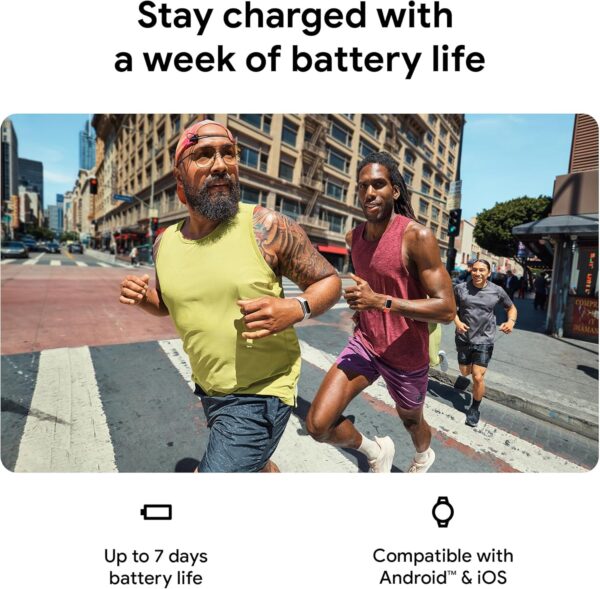Fitbit Charge 6 Fitness Tracker with Google apps, Heart Rate on Exercise Equipment, 6-Months Premium Membership Included, GPS, Health Tools and More, Obsidian/Black, One Size (S & L Bands Included) - Image 4