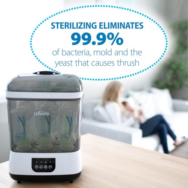 Dr. Brown's All-in-One Sterilizer and Dryer for Baby Bottles, Parts & Other Newborn Essentials - Image 8