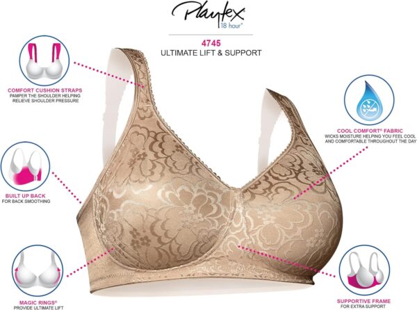 PLAYTEX 18 Hour Ultimate Lift and Support Wire-Free Bra - Image 6