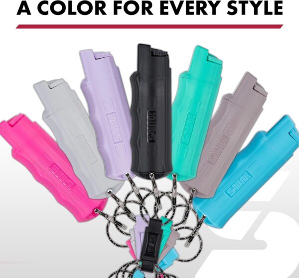 SABRE Pepper Spray, Quick Release Keychain for Easy Carry and Fast Access, Finger Grip for More Accurate and Faster Aim, Maximum Police Strength OC Spray, 0.54 fl oz, Secure and Easy to Use Safety - Image 8