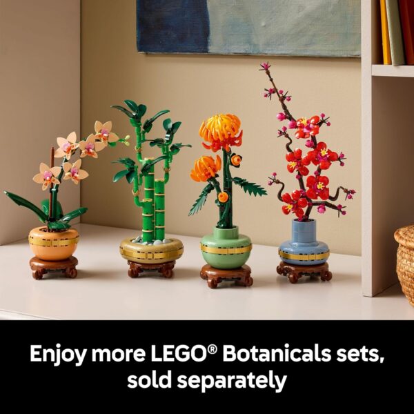 LEGO Botanicals Mini Orchid Building Set - Artificial, Fake Orchid for Home Decor, Adults Ages 18+ - Gift for Graduation- Indoor Plant Decorations for Table, Desk, Office - 10343 - Image 8