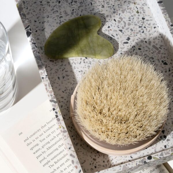 EcoTools Dry Brush, Gentle Exfoliating Scrubber for Skincare and Beauty, Pore Cleansing, Pink - Image 8