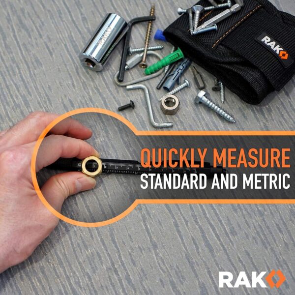 RAK Multitool Pen 2-Pack - Fathers Day Gift, Multi-Tool Pens with LED Light, Flathead & Phillips Screwdrivers, Level, Ruler, Bottle Opener, and Stylus. Cool Gadgets Gifts for Men, Dad, EDC Pen Tool - Image 8