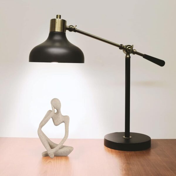 Sandstone Resin Thinker Style Abstract Sculpture Statue Collectible Figurines Home Office Bookshelf Desktop Decor(Small Sandstone,Left) - Image 4