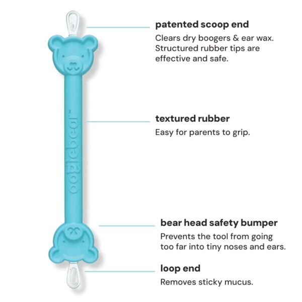 oogiebear Baby Nose Cleaner & Ear Wax Removal Tool - Safe Booger & Earwax Removal for Newborns, Infants, Toddlers - Dual-Ended - Essential Baby Stuff - Image 3