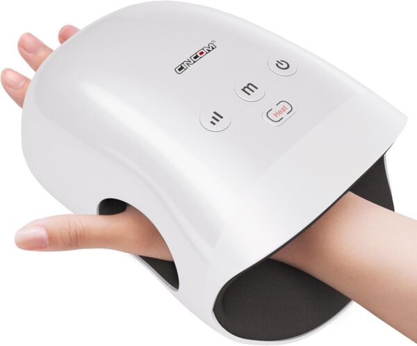 CINCOM Hand Massager - Cordless Hand Massager with Heat and Compression for Arthritis and Carpal Tunnel(FSA or HSA Eligible) (White) - Image 2
