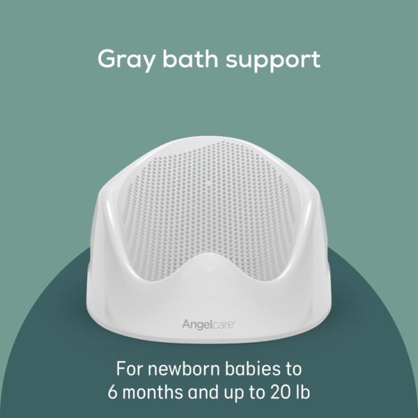 Angelcare Baby Bath Support (Gray) | Ideal for Babies Less Than 6 Months Old - Image 3
