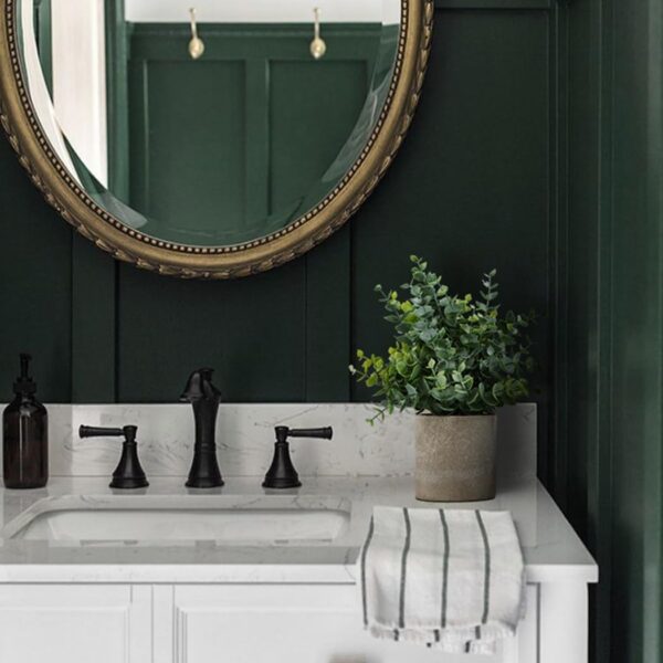 2 Pack Small Fake Plants Eucalyptus Potted Artificial Plants for Shelf Desk Home Bathroom Farmhouse Room Coffee Table Decor (Sage Green) - Image 4