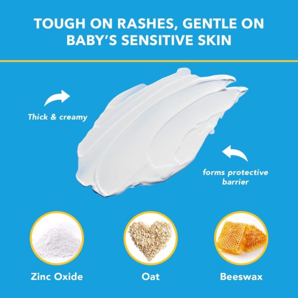 Triple Paste Diaper Rash Cream for Baby - 16 Oz Tub - Zinc Oxide Ointment Treats, Soothes and Prevents Diaper Rash - Pediatrician-Recommended Hypoallergenic Formula with Soothing Botanicals - Image 4