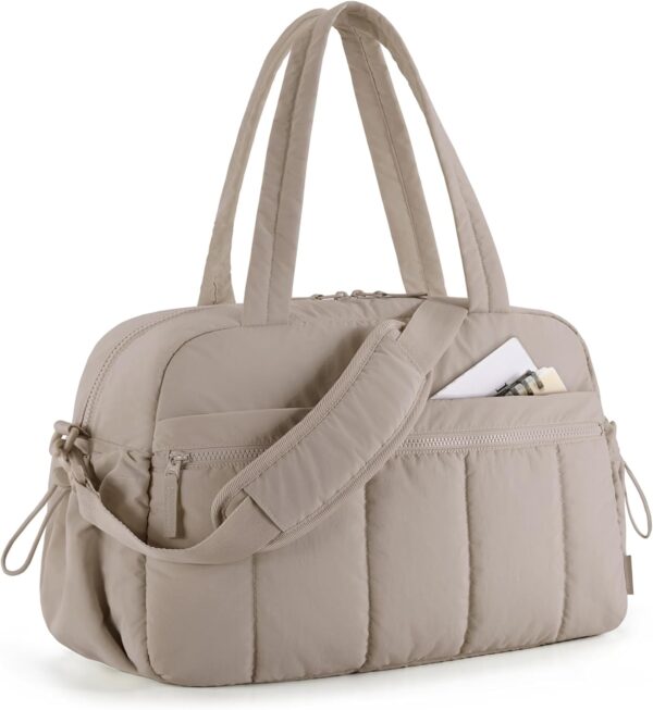 BAGSMART Gym Bag for Women, Duffle Bag for Travel with Wet Pocket, Lightweight Carry on Weekender Duffel, Water Resistant - Image 2