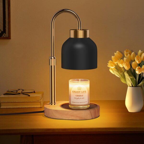 Candle Warmer Lamp with Dimmer Adjustable Height,Mothers Day Gifts,2/4/8H Timer,Vintage Home Decor for Scented Jar - Image 2