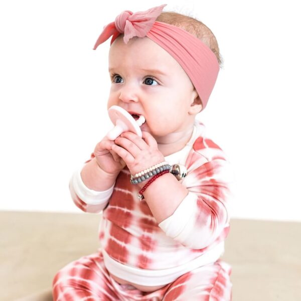 CÉLLOT 10 Colors Super Stretchy Soft Knot Baby Girl Headbands with Hair Bows Nylon Head Wrap For Newborn Baby Girls Infants Toddlers Kids - Image 9