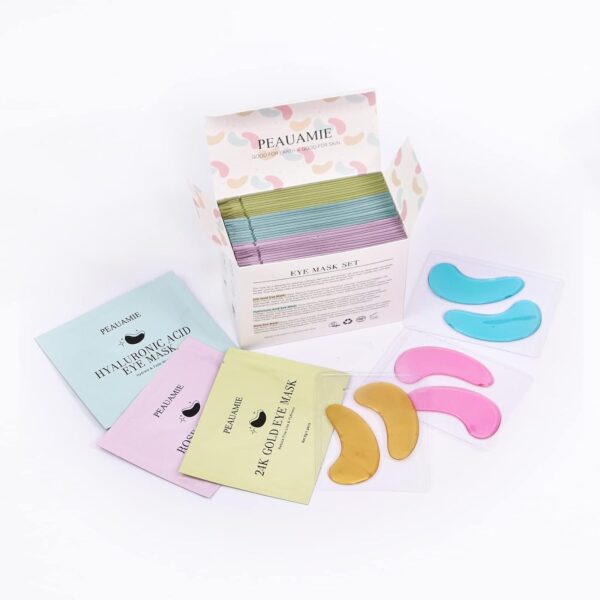 Under Eye Patches Gold and Hyaluronic Acid for puffy eyes,Rose Eye Masks for Dark Circles and Puffiness skin care Smooth Wrinkles products 30 Pairs - Image 7