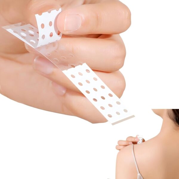 Double-Sided Fashion Tape for Garments, hemlines and necklines, Dress Tape for Closet malfunctions, Skin-Friendly and Non-irritating, Two Models(60pc) - Image 2