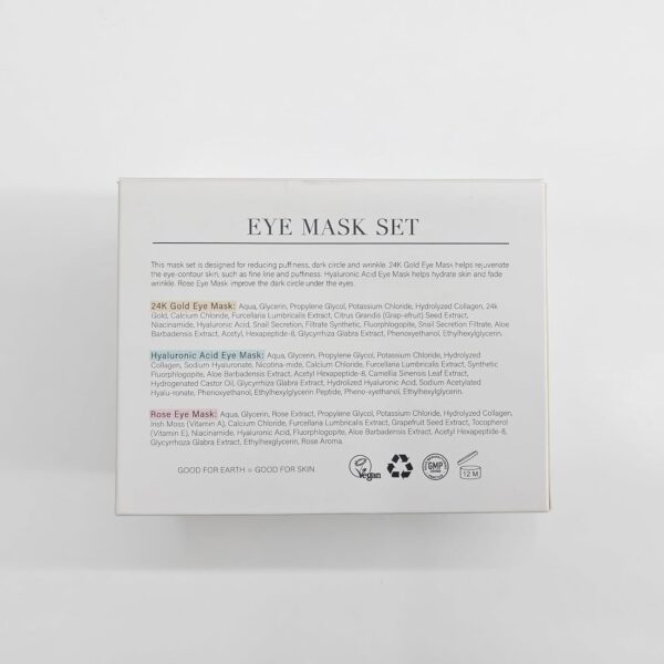 Under Eye Patches Gold and Hyaluronic Acid for puffy eyes,Rose Eye Masks for Dark Circles and Puffiness skin care Smooth Wrinkles products 30 Pairs - Image 9