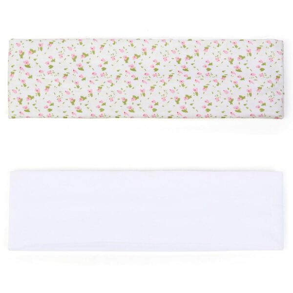 TERSE Fashion Women's Headbands for Short Hair Non Slip Elastic Floral Hairbands, Soft Fabric 2 Inches Thick Stripe Head Bands for Girls, Valentine's Day Heart Headbands - Image 3