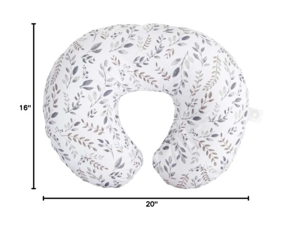 Boppy Original Nursing Pillow, Gray Taupe Leaves, Ergonomic Nursing Essentials for Bottle and Breastfeeding, Firm Fiber Fill, with Removable Pillow Cover, Machine Washable - Image 8