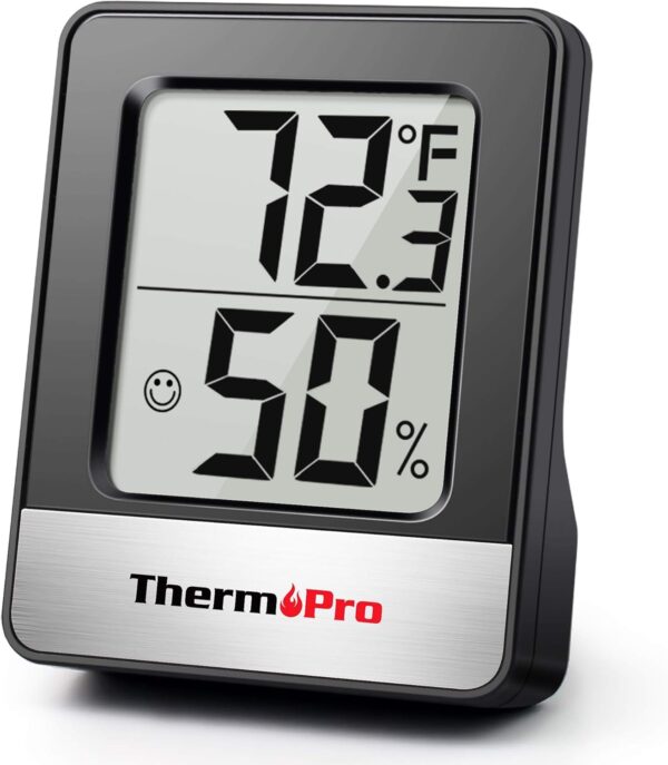 ThermoPro TP49 Digital Hygrometer Indoor Thermometer Humidity Meter Room Thermometer with Temperature and Humidity Monitor Mini Hygrometer Thermometer - Image 2
