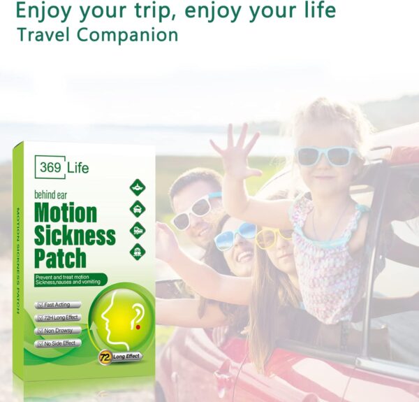 Motion Sickness Patches for Car and Boat Rides, Ships, Cruise and Airplane & Other Forms of Transport - Travel Essentials, for Adults and Kids (24 Count) - Image 7