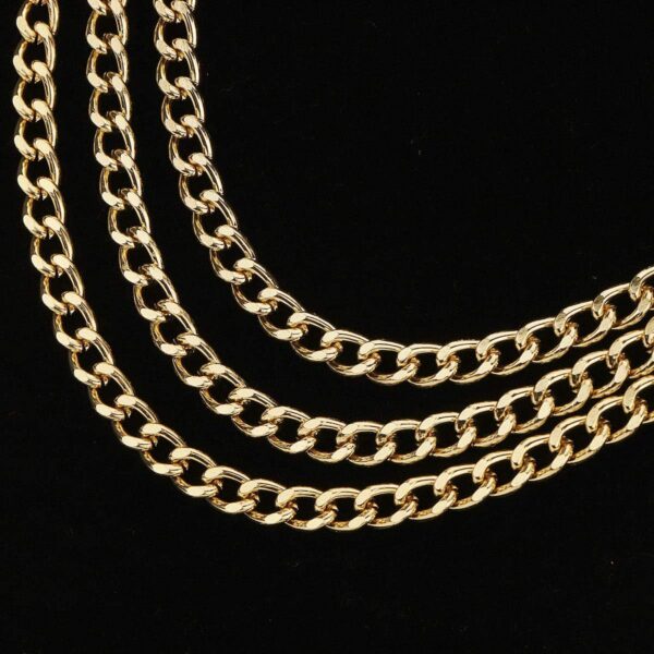 Glamorstar Multilayer Metal Waist Chain Dress Belts Metal Belt for Women - Image 5