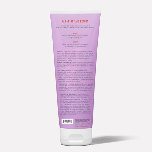 First Aid Beauty - KP Bump Eraser Body Scrub with 10% AHA, Keratosis Pilaris Skin Exfoliator with Glycolic and Lactic acids, Helps Reduce Chicken Skin Bumps, Safe for Sensitive Skin, 8 oz - Image 9