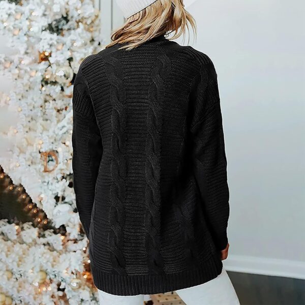 Women's Sweaters Cardigan Open Front Knit Winter Cardigans Soft Sweaters for Women - Image 4
