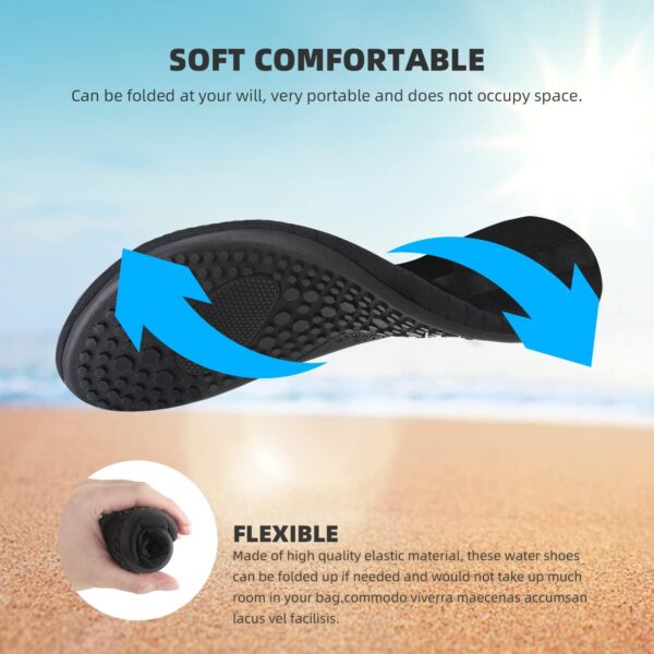 Water Shoes for Women Men Quick-Dry Aqua Socks Swim Beach Barefoot Yoga Exercise Wear Sport Accessories Pool Camping Must Haves Adult Youth Size - Image 6