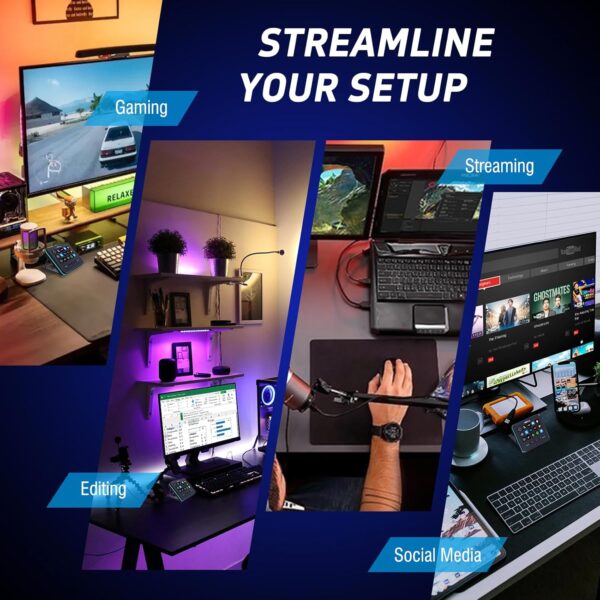 VSDINSIDE Macro Keypad, Stream Controller Deck Gaming Streaming Shortcut Keyboard, 18 Programmable Keys Customizable Visual AI Pad USB Soundboard for OBS, YouTube, Desk Office Setup, Laptop, PC, Mac - Image 7