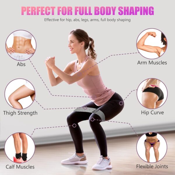 Resistance Bands for Working Out, Exercise Workout Bands for Women & Men, 3 Levels Elastic Stretch Bands for Exercise with Carry Bag for Physical Therapy, Home Fitness, Strength Training, Yoga - Image 8