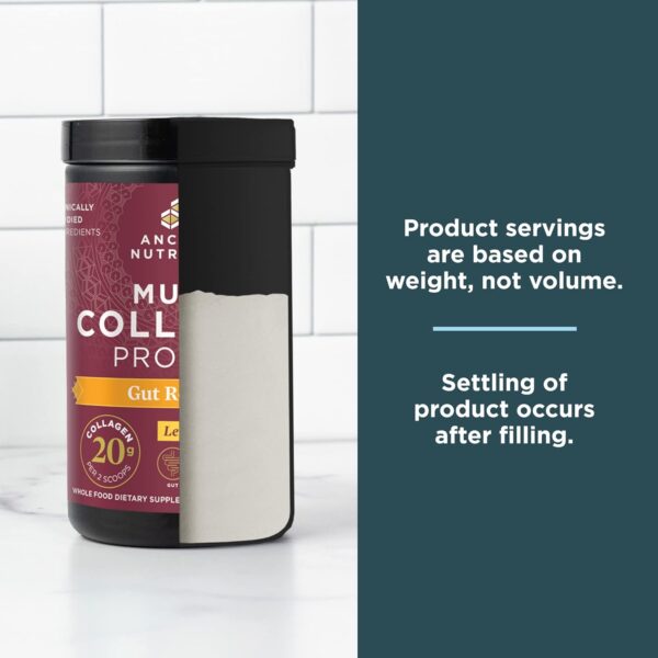 Ancient Nutrition Collagen Powder Protein, Multi Collagen Protein, Hydrolyzed Collagen Peptides Supports Skin and Nails, Joint Supplement (Gut Restore, 20 Servings) - Image 8