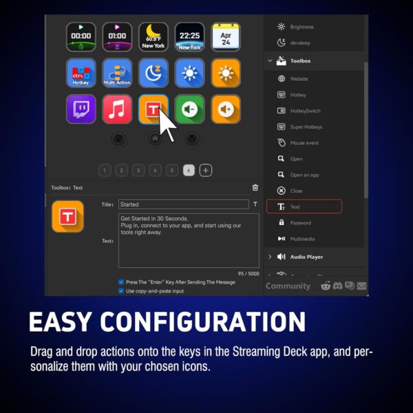 VSDINSIDE Macro Keypad, Stream Controller Deck Gaming Streaming Shortcut Keyboard, 18 Programmable Keys Customizable Visual AI Pad USB Soundboard for OBS, YouTube, Desk Office Setup, Laptop, PC, Mac - Image 10