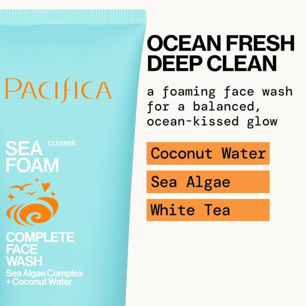 Pacifica Face Wash Set - Preppy Skincare Gift Set Value Kit for Holidays | Brightens, Tones and Deep Cleans |Glow Baby, Kale Detox and Sea Foam | 3 Pack - Image 8