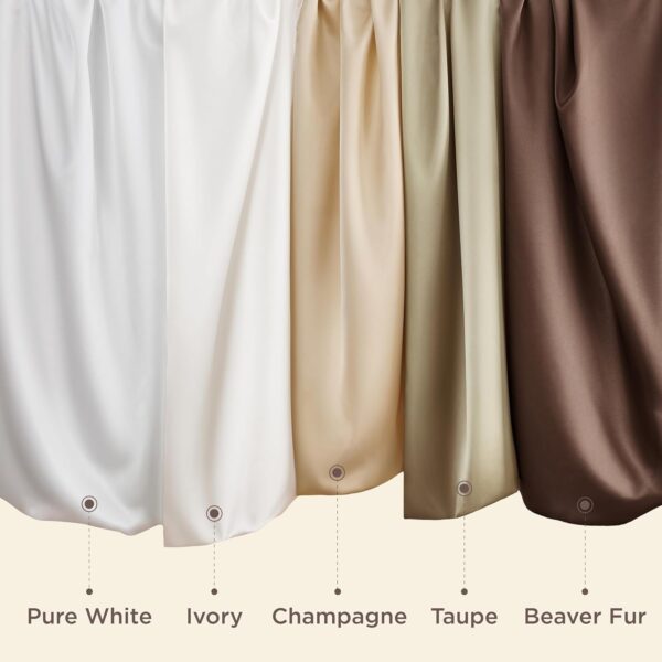 Bedsure Satin Pillowcases, Similar to Silk Pillow Cases Queen Size Set of 2, Pillow Case for Sleeping Women with Envelope Closure, Gifts for Women Men, Khaki, 20x30 Inches - Image 7