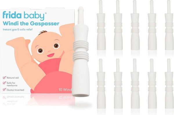 Frida Baby Windi Gas Passer, Baby Gas Relief, Colic Baby Relief, Made in USA, 100% Natural, Safe & Effective Instant Constipation Relief for Babies & Infants, 10ct - Image 2