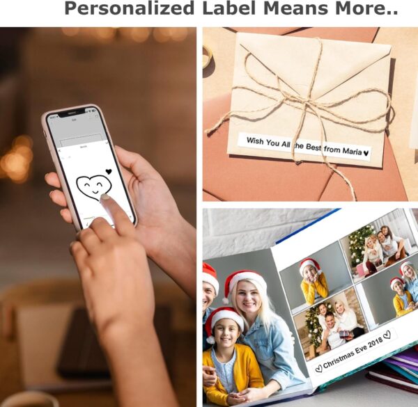 SUPVAN E10 Bluetooth Label Maker Machine with Tape, Continuous Waterproof Label, Versatile App with 35 Fonts and 1k+ Icons, Inkless Labeler for Home, Kitchen, School, Office Organization, Green - Image 9