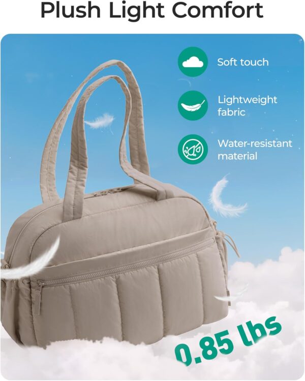 BAGSMART Gym Bag for Women, Duffle Bag for Travel with Wet Pocket, Lightweight Carry on Weekender Duffel, Water Resistant - Image 5